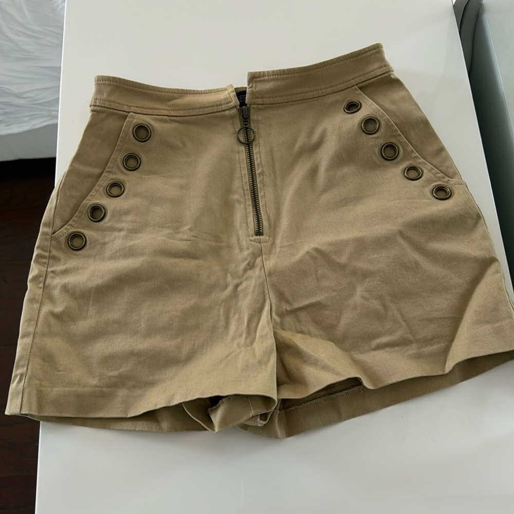 Intermix tan shorts